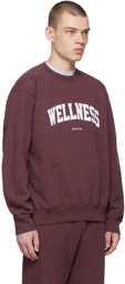 Sporty & Rich Burgundy Wellness Ivy Sweatshirt