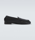 Bottega Veneta Silenzio Intrecciato leather loafers