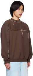 Jacquemus Brown Le Raphia 'Le Sweatshirt Fio' Sweatshirt