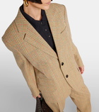 Bottega Veneta Prince of Wales checked wool-blend blazer