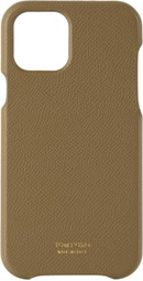 TOM FORD Brown Textured iPhone 12/12 Pro Phone Case