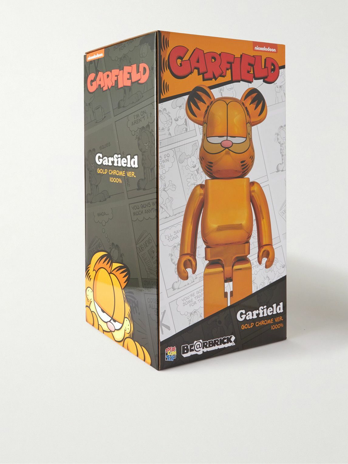 BE@RBRICK - Garfield 1000% Printed Metallic PVC Figurine BE