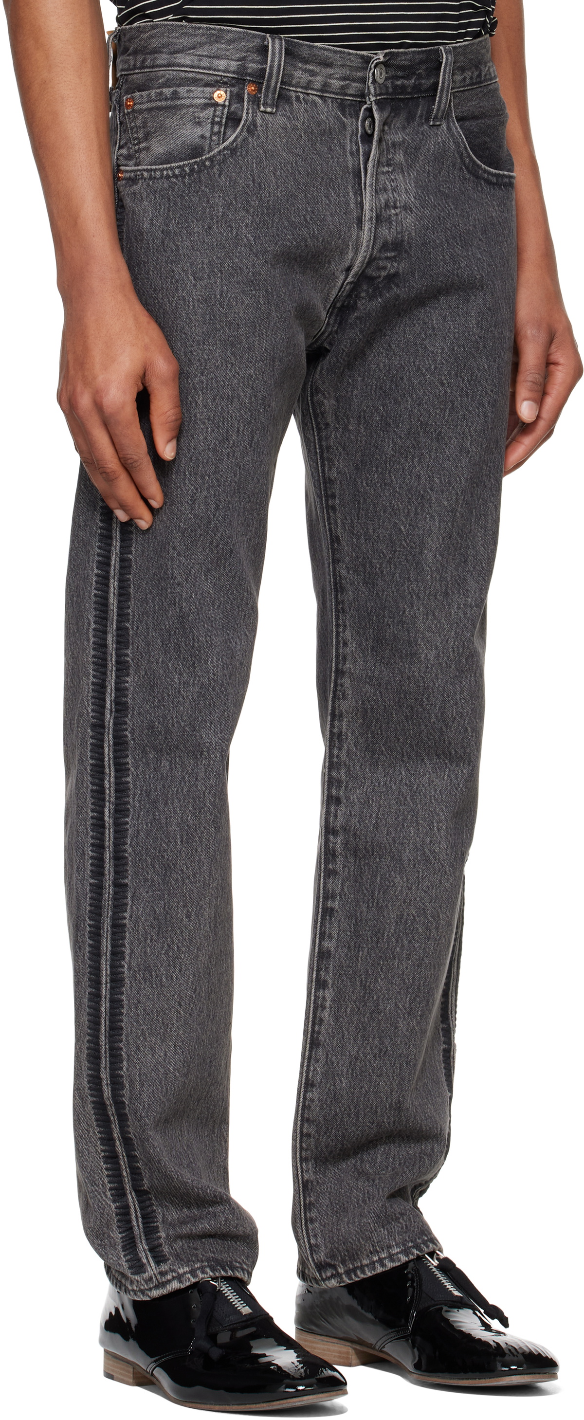 UNDERCOVER Gray Levi's Edition 501 Jeans