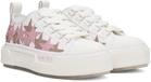 AMIRI White & Pink Stars Court Low Sneakers