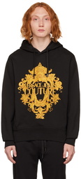 Versace Jeans Couture Black Embellished Hoodie