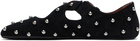 ALAÏA Black Criss Cross Ballerina Flats