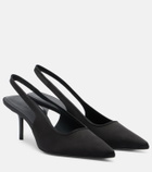 Max Mara Satin slingback pumps