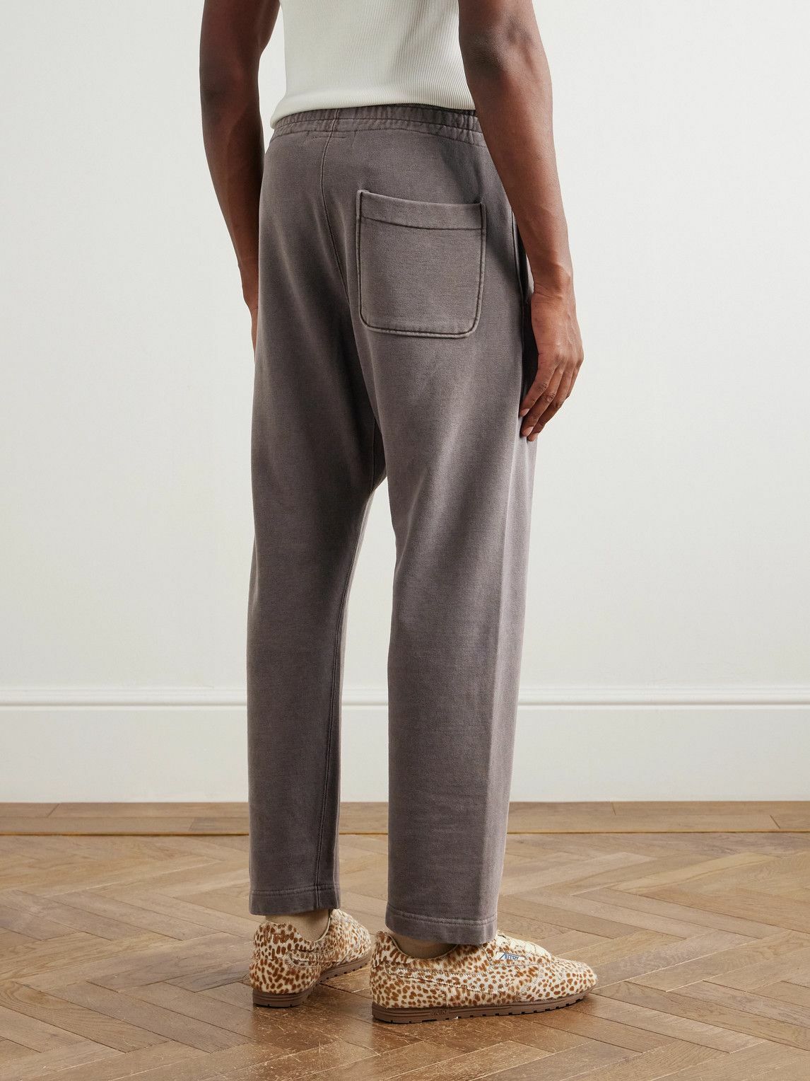 Remi Relief - Straight-Leg Cotton-Jersey Sweatpants - Brown