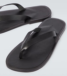 Auralee Leather thong sandals