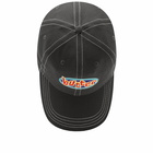 Butter Goods Men's Scattered Logo 6 Panel Cap in Charcoal