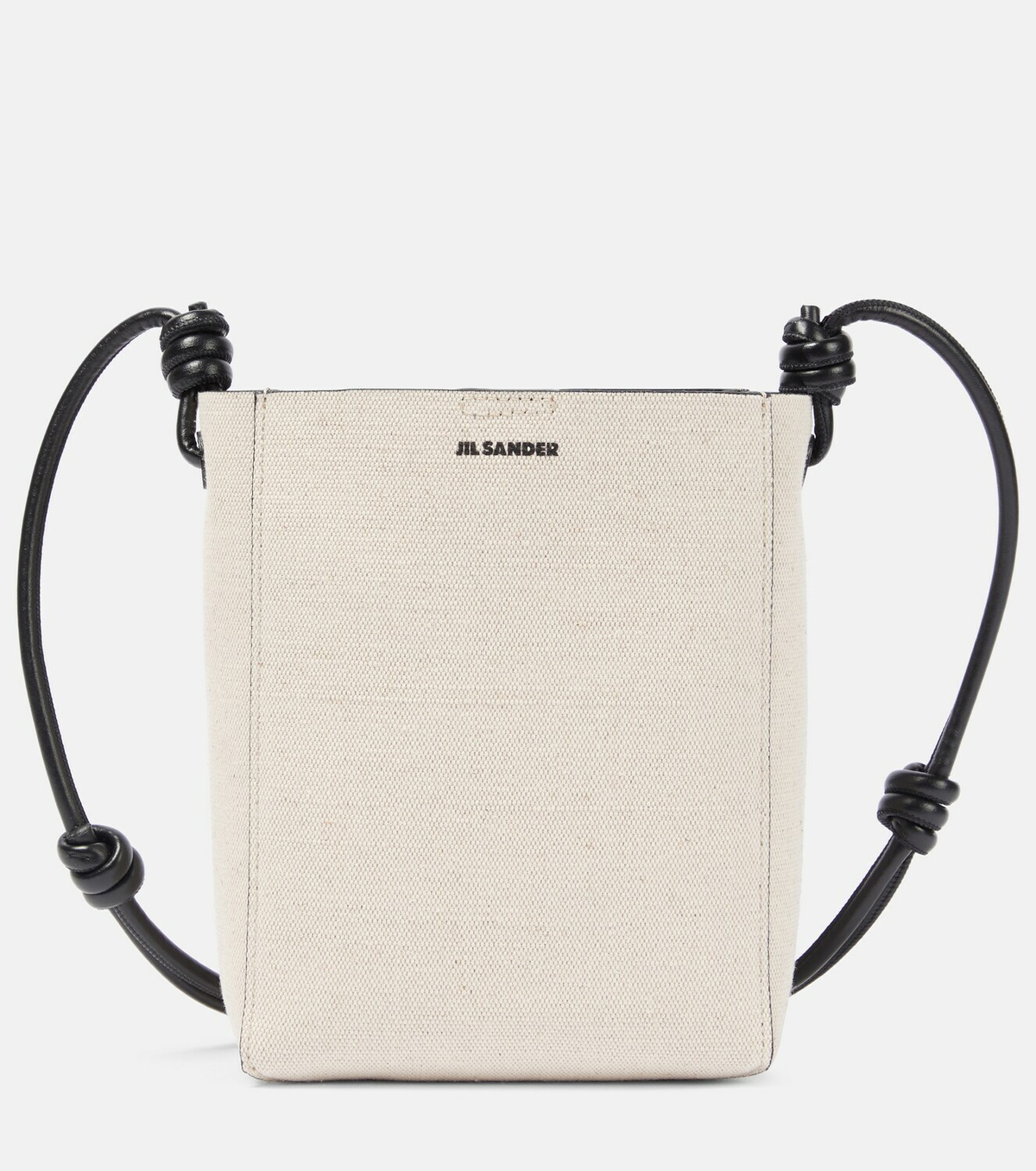 Jil Sander Small leathertrimmed shoulder bag Jil Sander