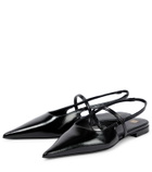 Toteme - The Sharp leather slingback flats