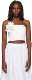 Kika Vargas SSENSE Exclusive White Gioconda Bandeau Top