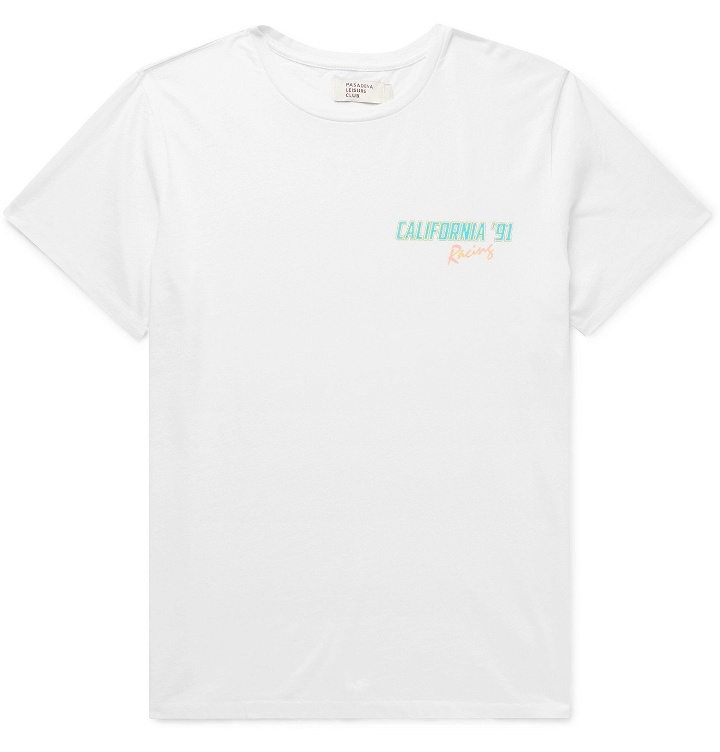 Photo: Pasadena Leisure Club - California '91 Printed Cotton-Jersey T-Shirt - White