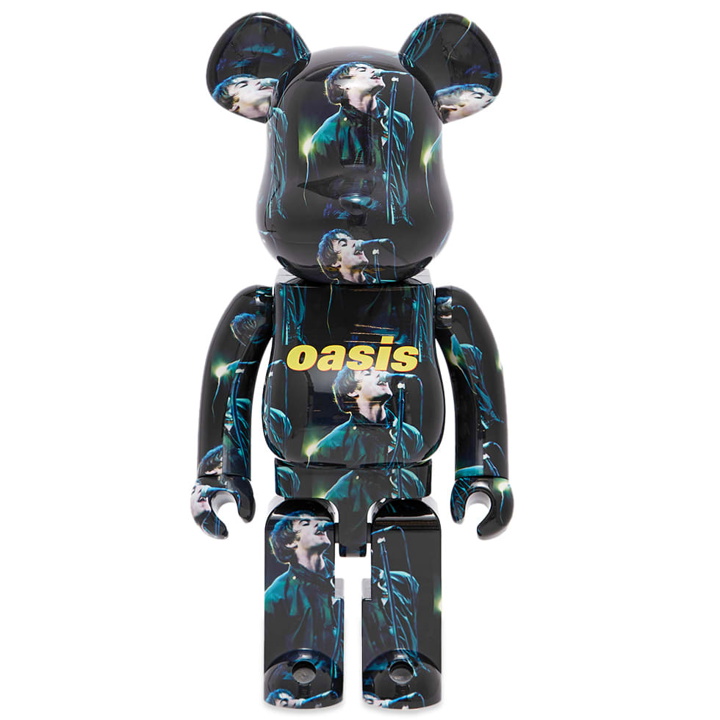 Photo: Medicom Oasis Knebworth 1996 (Liam Gallagher) Be@rbrick in Black 1000%