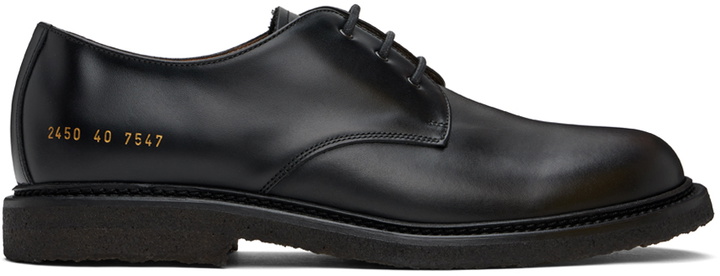 Photo: Common Projects Black Officer's Derbys