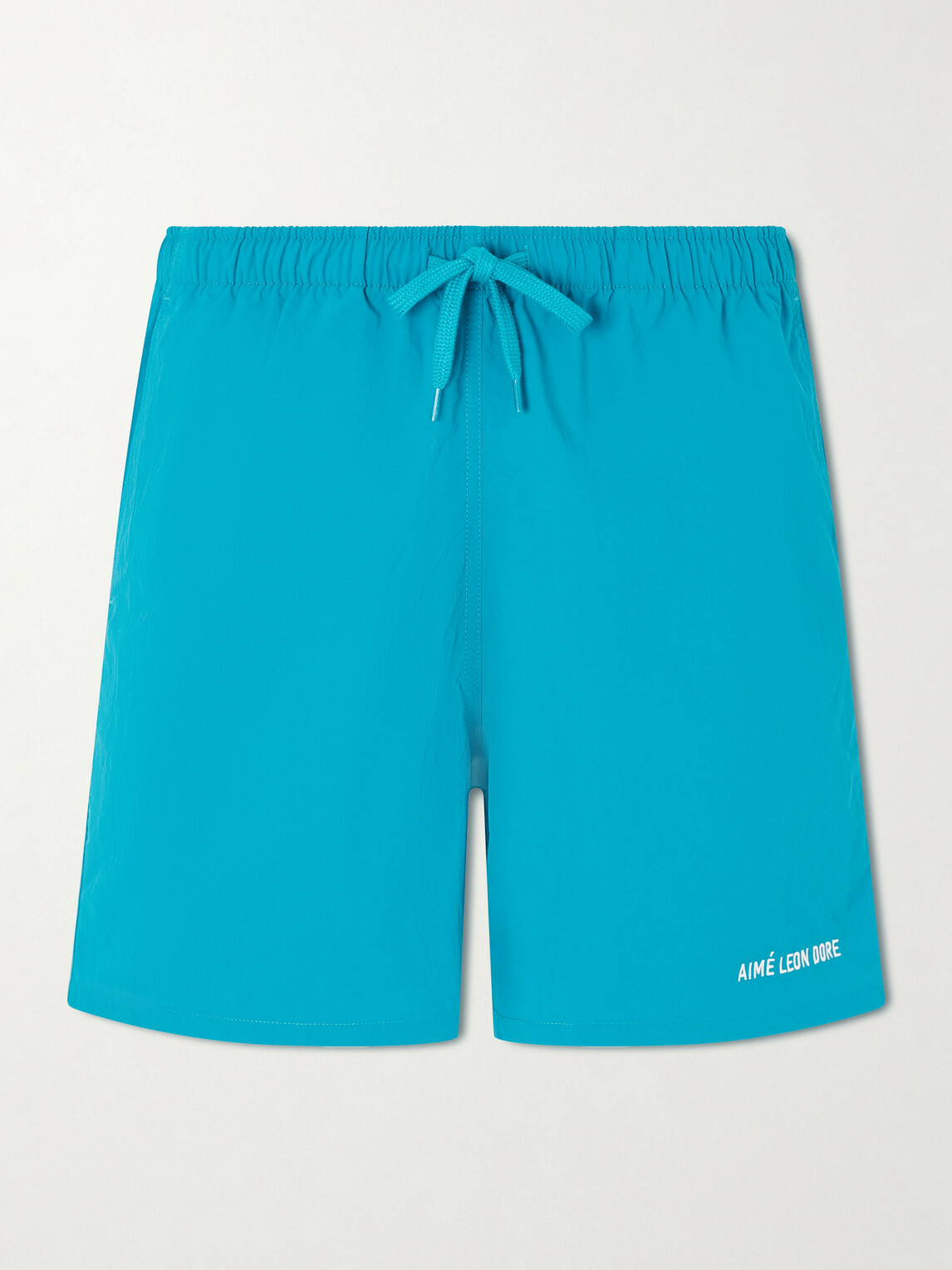 Aimé Leon Dore - Straight-Leg Logo-Embroidered Shell Drawstring Shorts - Green