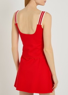 Spence Court Piqué Ponte top Red