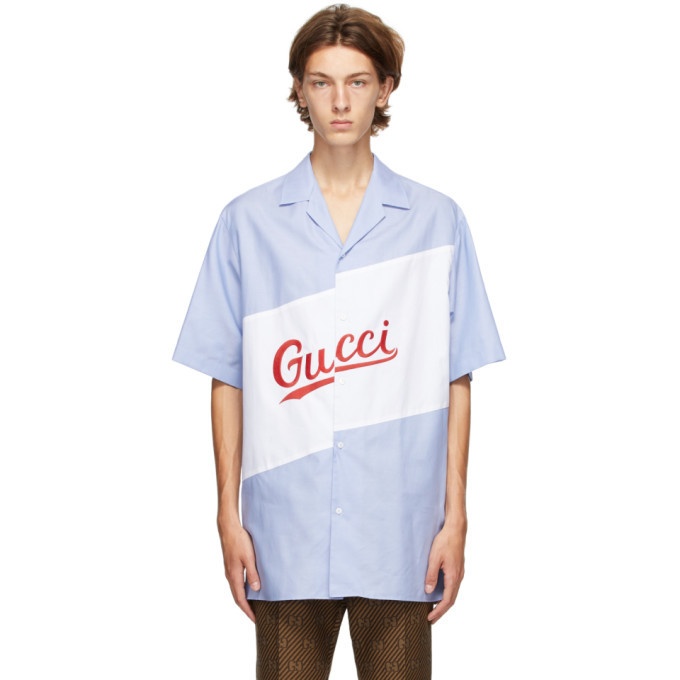 Photo: Gucci Blue Oversized Bowling Shirt