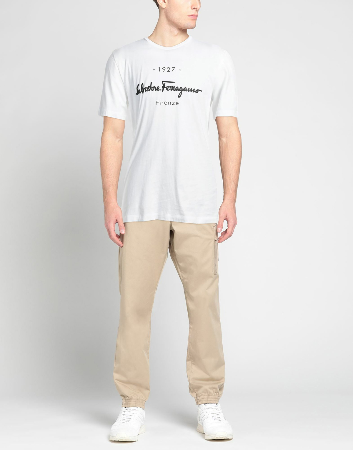 Ferragamo Mens T-shirt in White