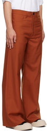 Marni Orange Zip Trousers