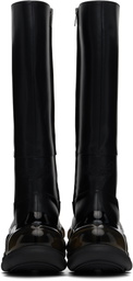 I'm Sorry by Petra Collins SSENSE Exclusive Black JennyFax & MIKIOSAKABE Edition Tall Boots