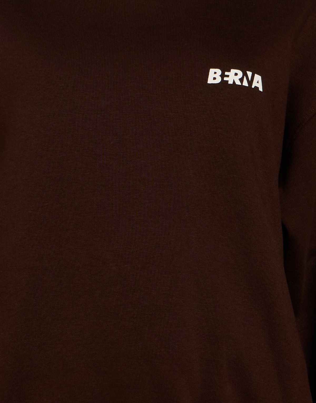 Berna Womens Sweatshirt Chocolate in Brown