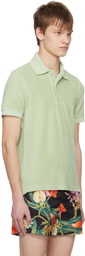 TOM FORD Green Two-Button Polo