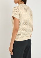 Varley Sidra Open-knit Cardigan Cream