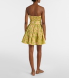 Poupette St Barth Christine cotton bandeau minidress