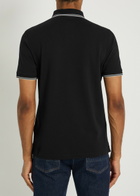 Stone Island Piqué Cotton Polo Shirt Black