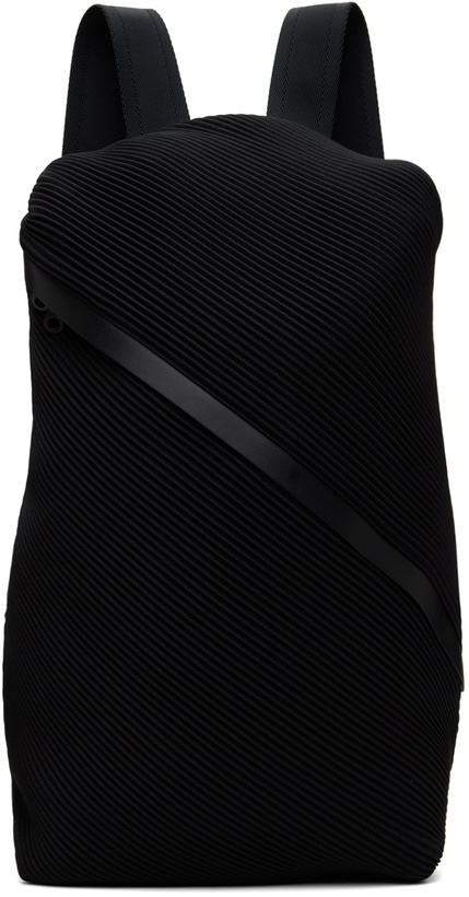 Photo: PLEATS PLEASE ISSEY MIYAKE Black Bias Pleats Backpack