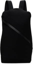 PLEATS PLEASE ISSEY MIYAKE Black Bias Pleats Backpack