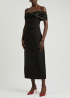 Odd Muse The Ultimate Muse Bow Midi Dress Black
