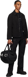 Moncler Black Duddle Gym Weekender Duffle Bag