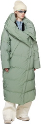 Templa Green Wrap Down Coat