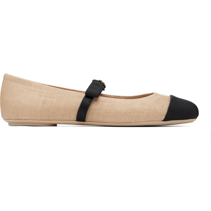 Photo: Gianvito Rossi Beige Minou Ballerina Flats