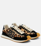 Dolce&Gabbana DG Cushion calf hair and suede sneakers