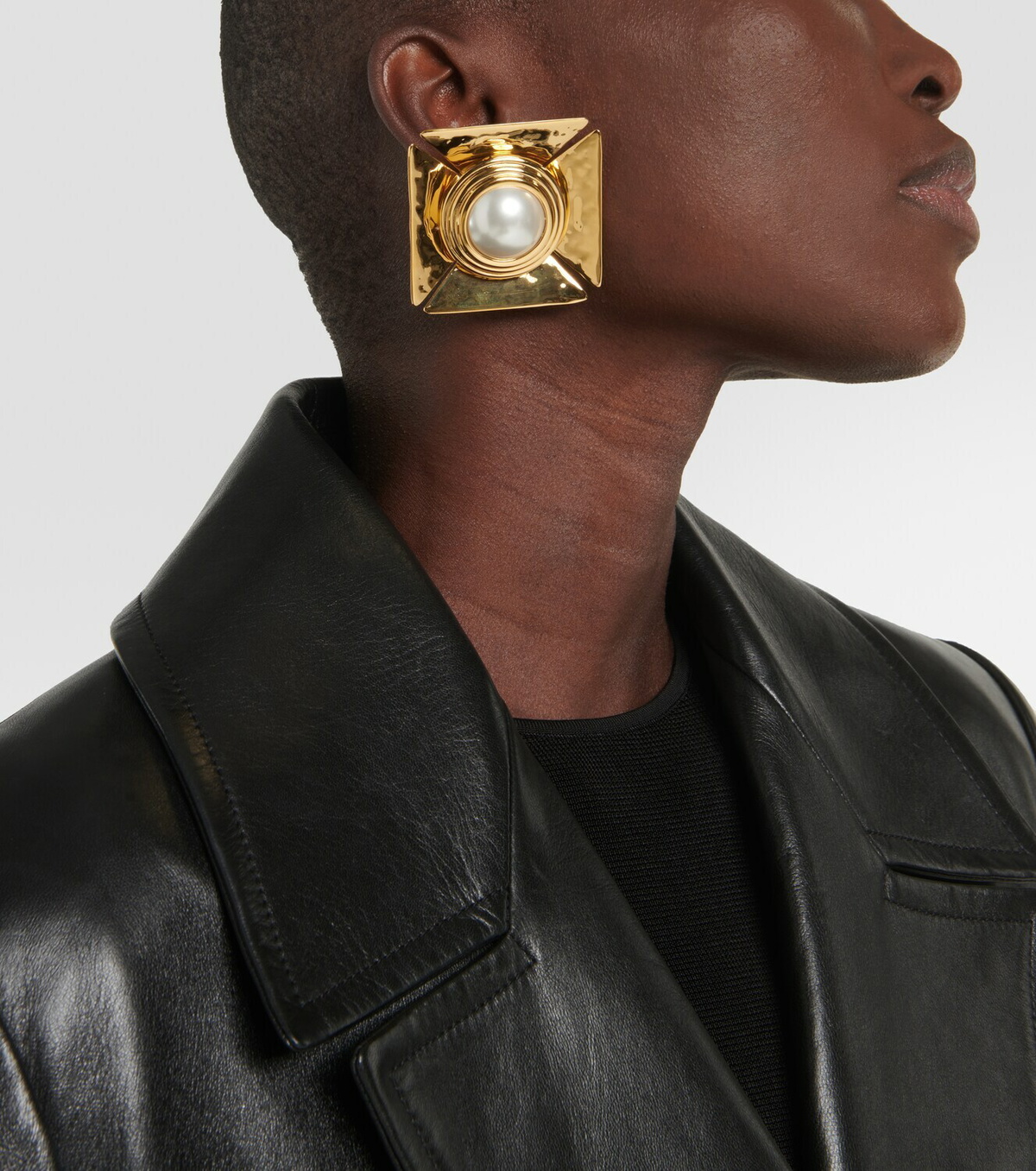 Saint Laurent Faux pearl embellished earrings Saint Laurent