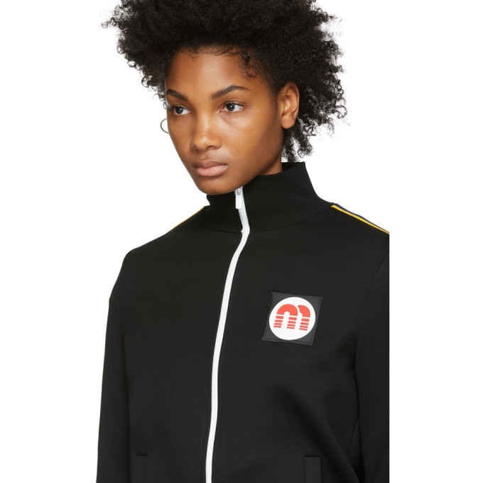 Miu Miu Black Logo Patch Track Jacket