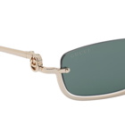 Gucci Men's Eyewear GG1278S Sunglasses in Gold/Green