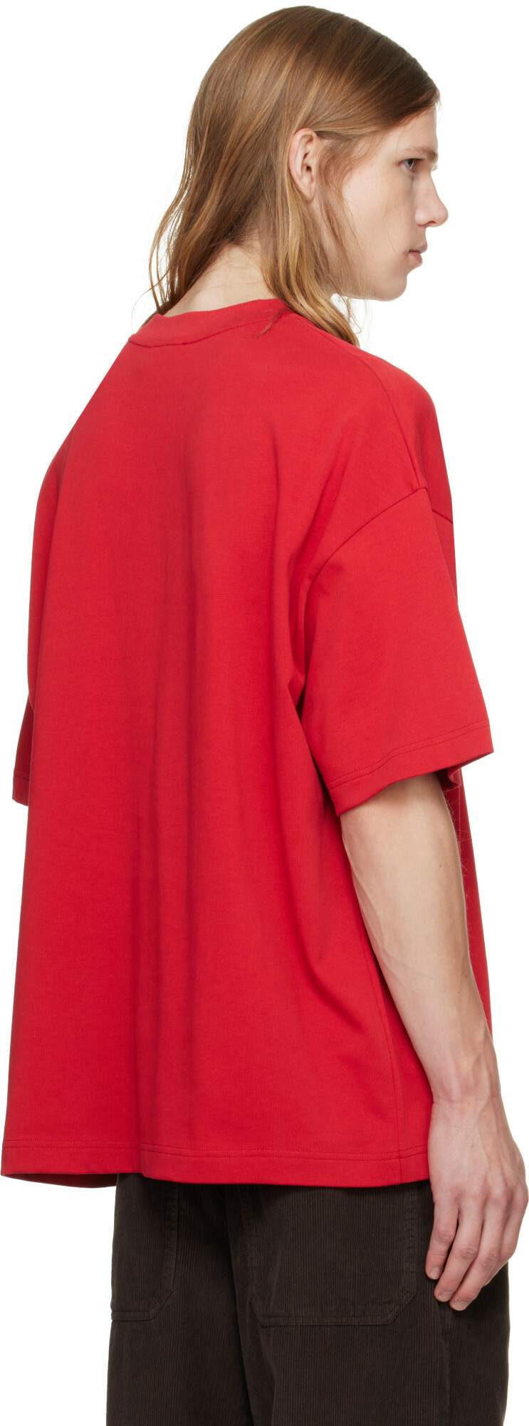 Casablanca Red Reflective Logo Oversized T-shirt