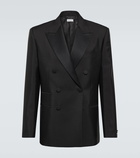 Burberry Double-breasted wool and silk blazer