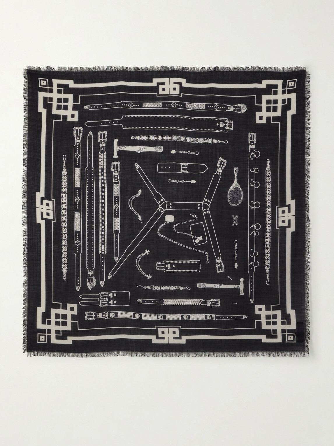 Enfants Riches Déprimés - Printed Wool and Silk-Blend Scarf