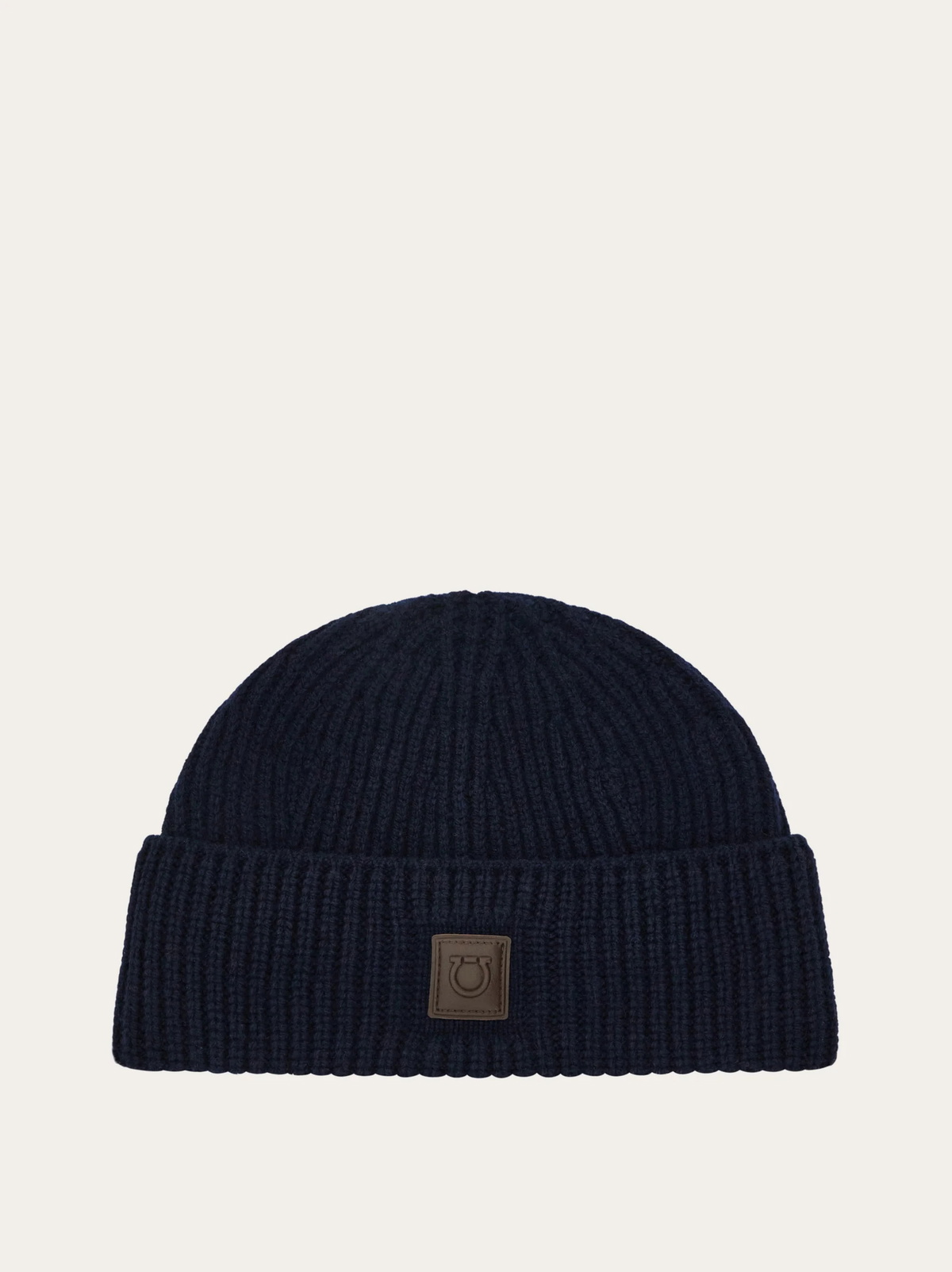 Ferragamo Mens Knitted beanie in Blue