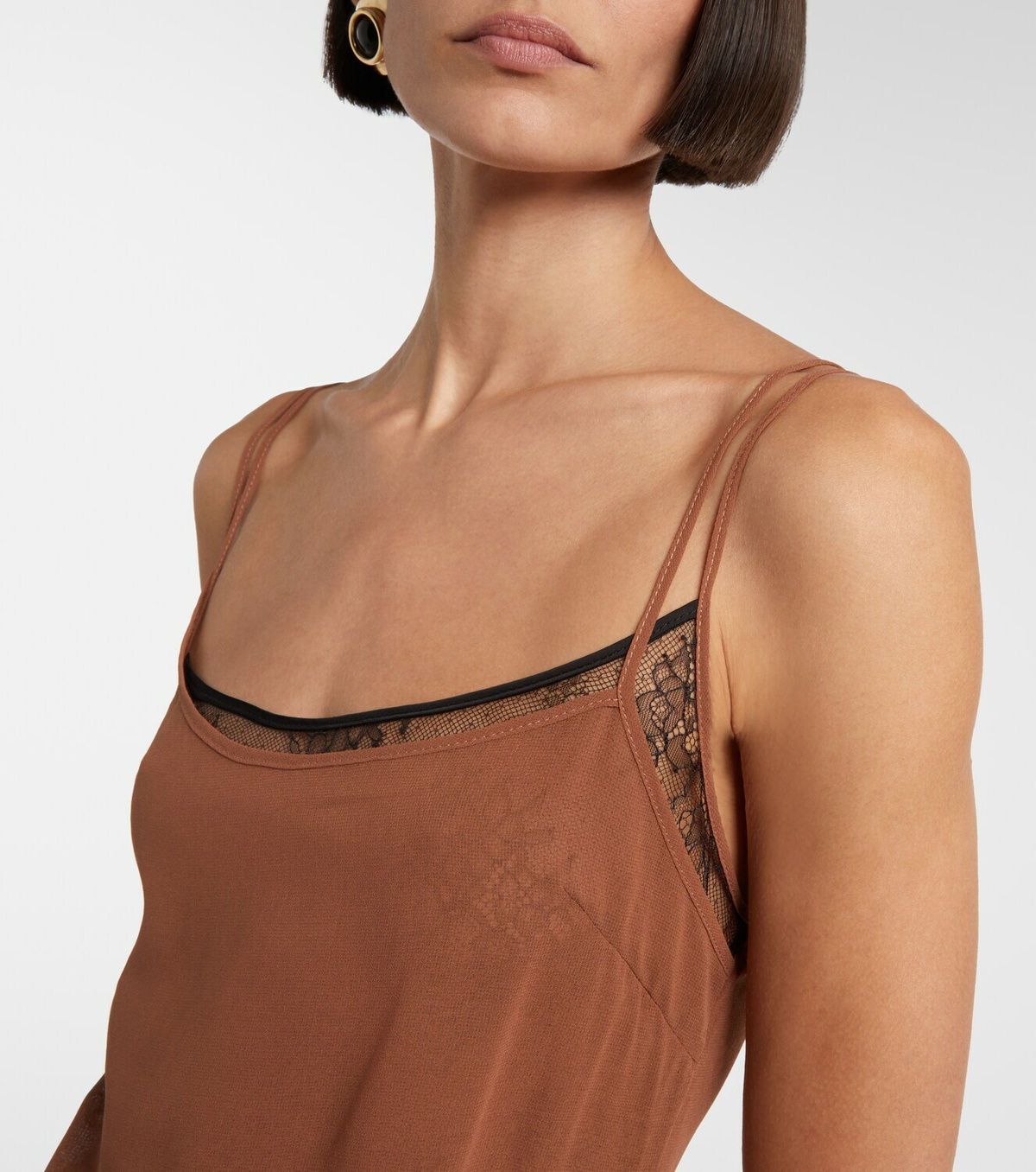 Jacques Wei Draped ruffled maxi dress