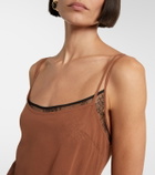 Jacques Wei Draped ruffled maxi dress