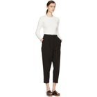 Enfold Black Tuck Cropped Trousers