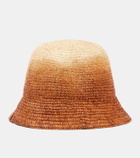 Staud Meyers ombré raffia bucket hat