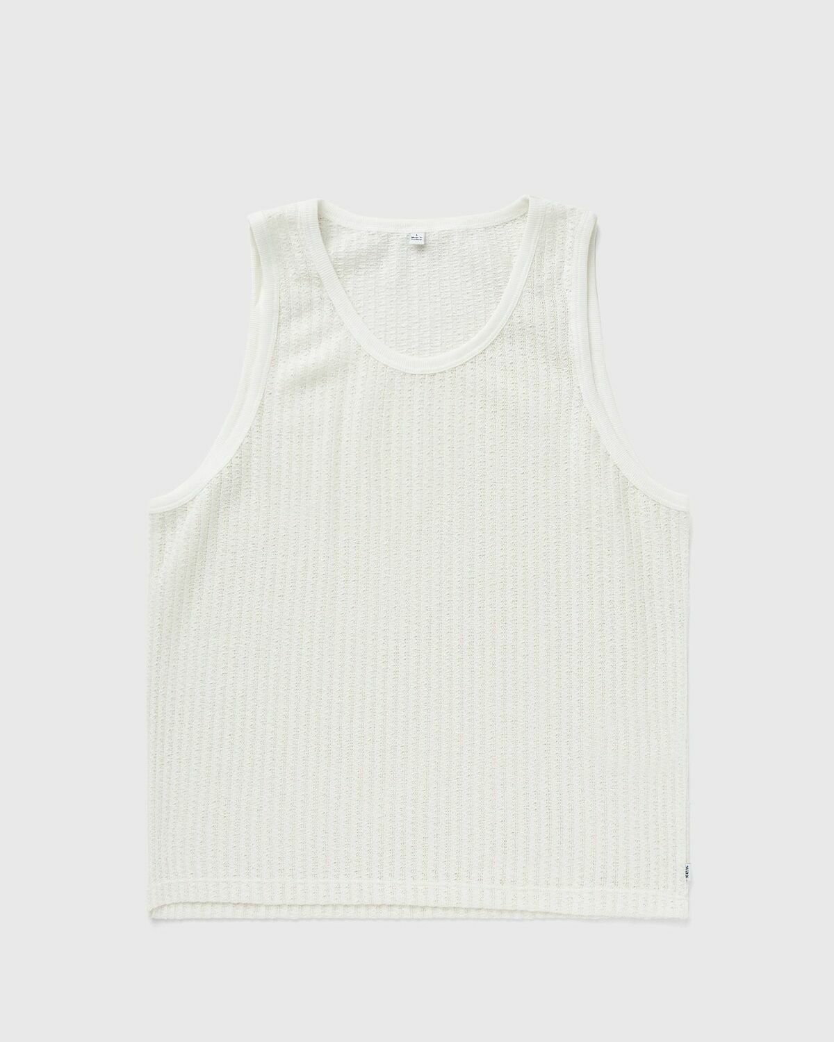 Wax London PRIM VEST JERSEY LACE White Mens Shortsleefe